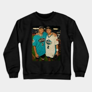 Alex Rodriguez in Seattle Mariners and  Derek Jeter in New York Yankees Crewneck Sweatshirt